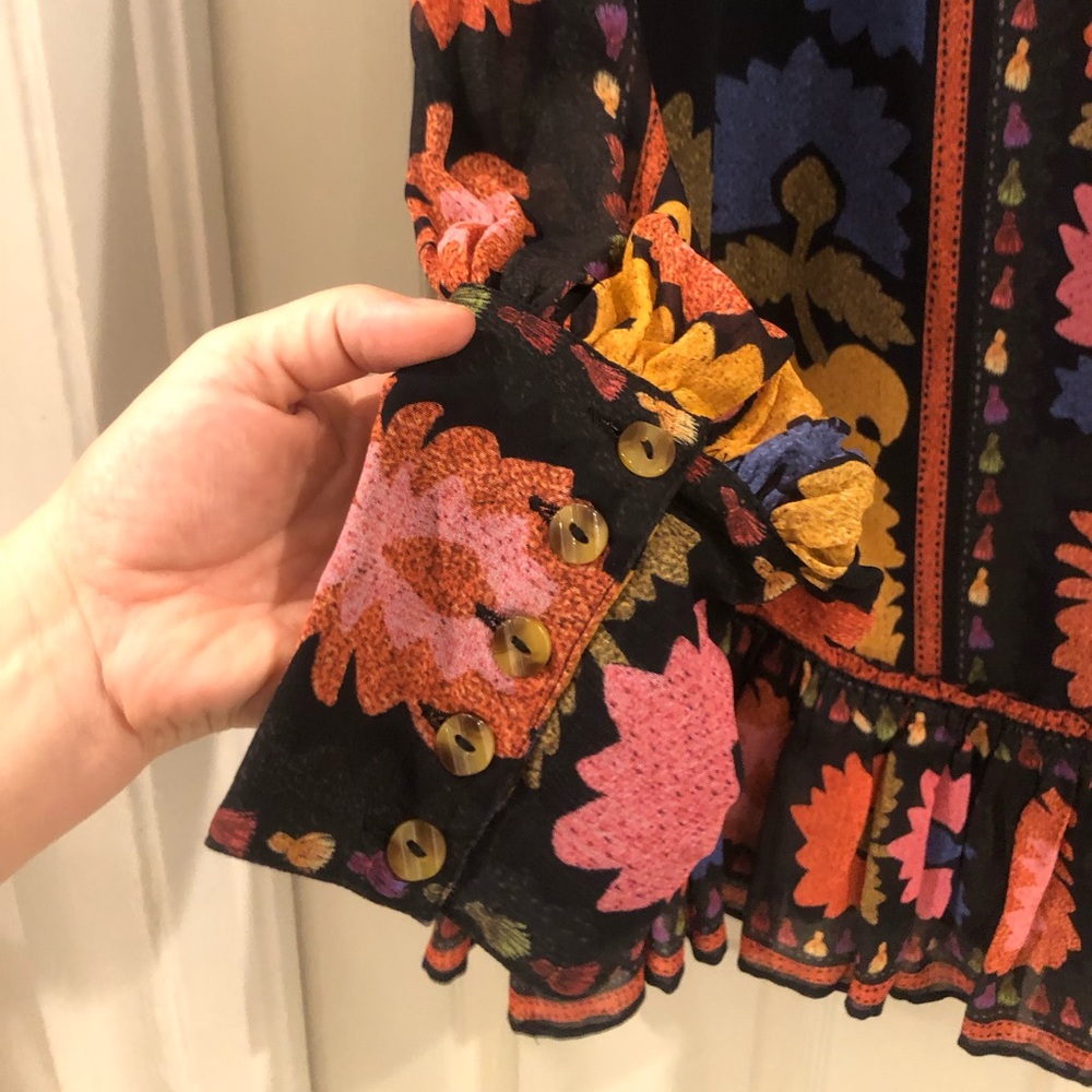 💥 FARM RIO Tapestry Mini Dress Sz S - Picture 6 of 9